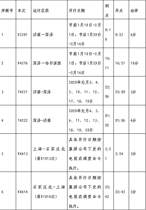 11月4日济宁站列车时刻表全面更新，出行无忧指南