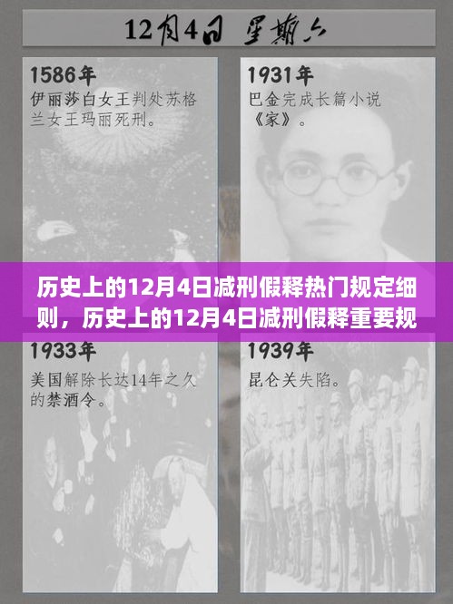 历史上的12月4日减刑假释规定解读与细则回顾