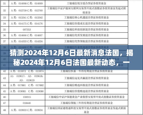 2024年12月6日法国文化与发展的盛宴，最新动态揭秘