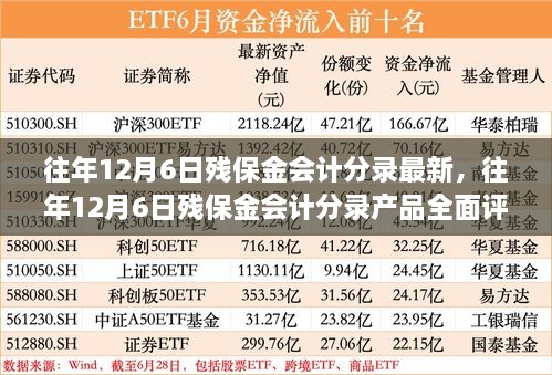 往年12月6日残保金会计分录详解与产品全面评测报告