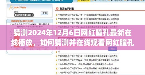 网红瞳孔最新在线观看指南，如何猜测并观看（初学者与进阶用户指南）