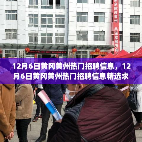 12月6日黄冈黄州热门招聘信息精选，优质岗位挑战，求职者的福音