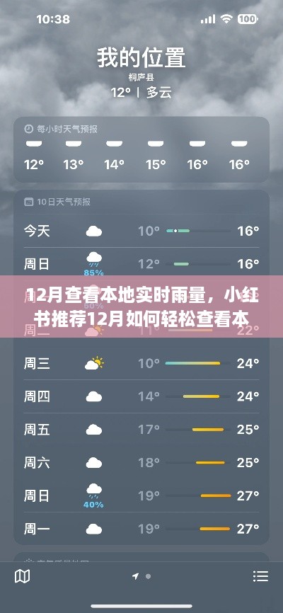 小红书推荐，轻松查看本地实时雨量，掌握天气动态！