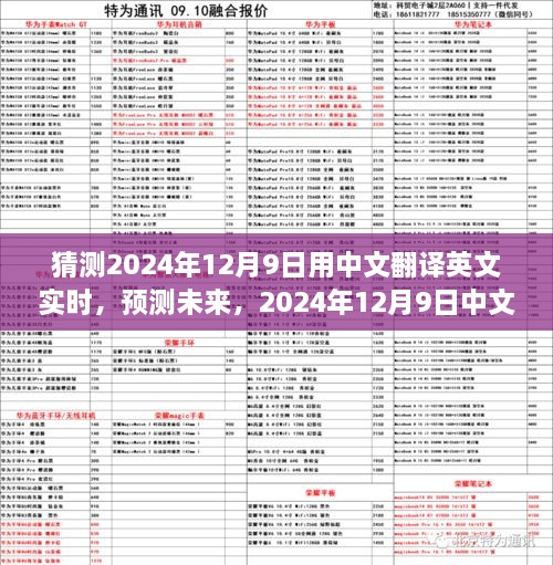 2024年12月9日中文翻译英文实时走向预测与未来展望