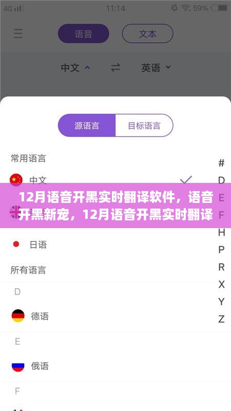 12月语音开黑实时翻译软件，新宠的优劣分析