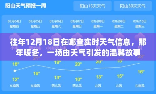 暖冬下的温馨故事，往年12月18日的实时天气与情感交织