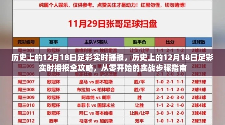 历史上的12月18日足彩实时播报全攻略，从零开始的实战步骤与指南