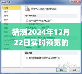 探秘实时预览设置背后的故事，小巷深处的独特风味与未来展望（2024年12月22日）