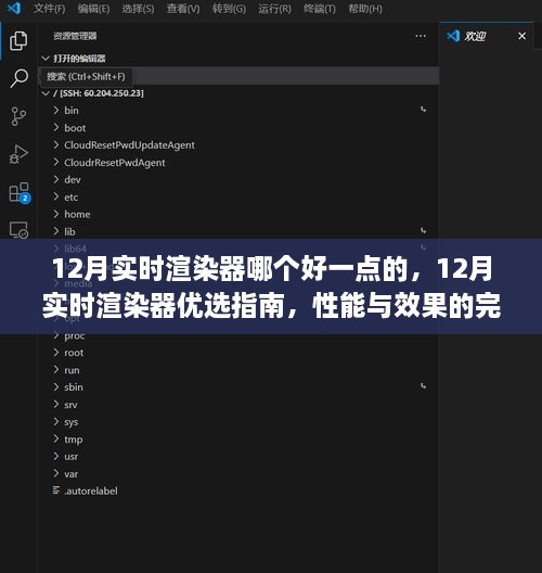 12月实时渲染器优选指南，性能与效果的完美融合