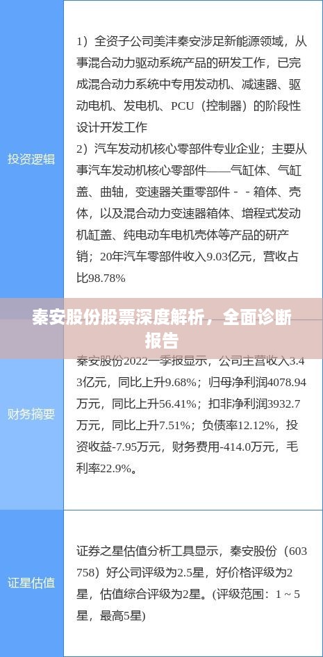 秦安股份股票深度解析，全面诊断报告