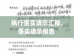 执行落实请示汇报，落实请示报告 