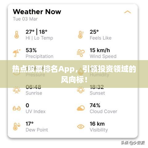 热点股票排名App，引领投资领域的风向标！