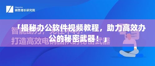 「揭秘办公软件视频教程，助力高效办公的秘密武器！」