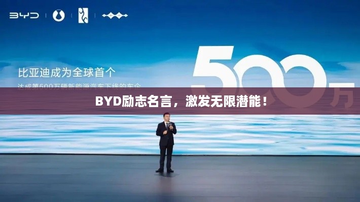 BYD励志名言，激发无限潜能！