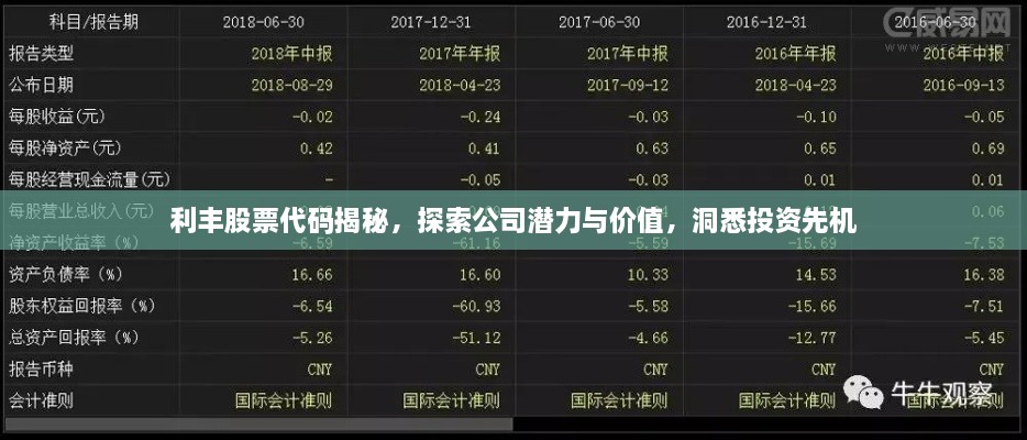利丰股票代码揭秘，探索公司潜力与价值，洞悉投资先机