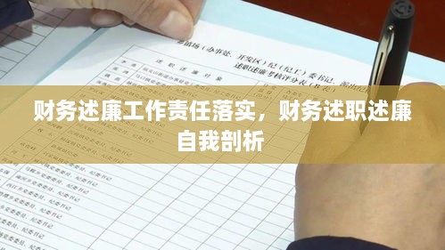 财务述廉工作责任落实，财务述职述廉自我剖析 