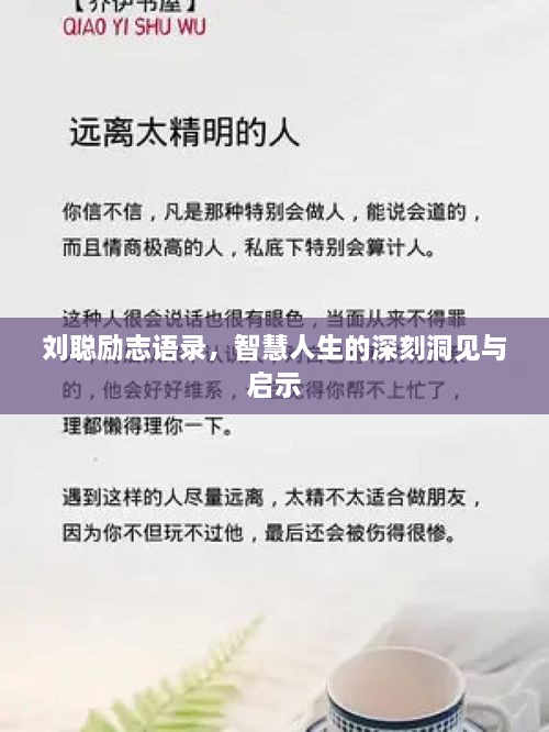 刘聪励志语录，智慧人生的深刻洞见与启示