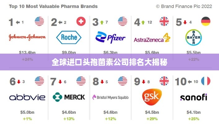 全球进口头孢菌素公司排名大揭秘