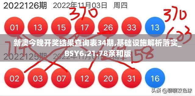 新澳今晚开奖结果查询表34期,基础设施解析落实_BSY6.21.78亲和版