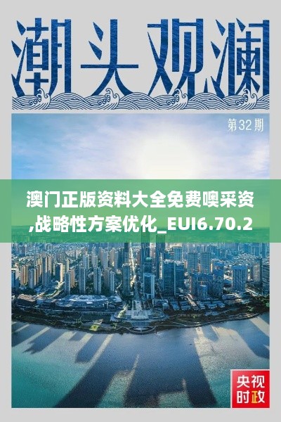 澳门正版资料大全免费噢采资,战略性方案优化_EUI6.70.26赋能版