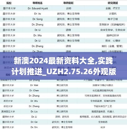 新澳2024最新资料大全,实践计划推进_UZH2.75.26外观版