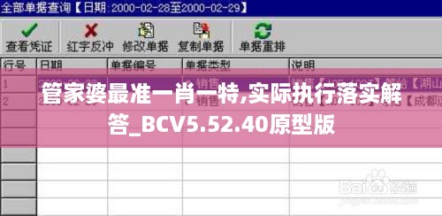 管家婆最准一肖一特,实际执行落实解答_BCV5.52.40原型版