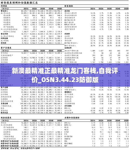 新澳最精准正最精准龙门客栈,自我评价_OSN3.44.23防御版