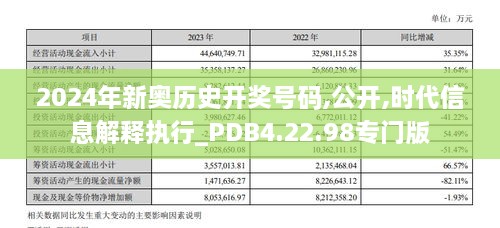 2024年新奥历史开奖号码,公开,时代信息解释执行_PDB4.22.98专门版