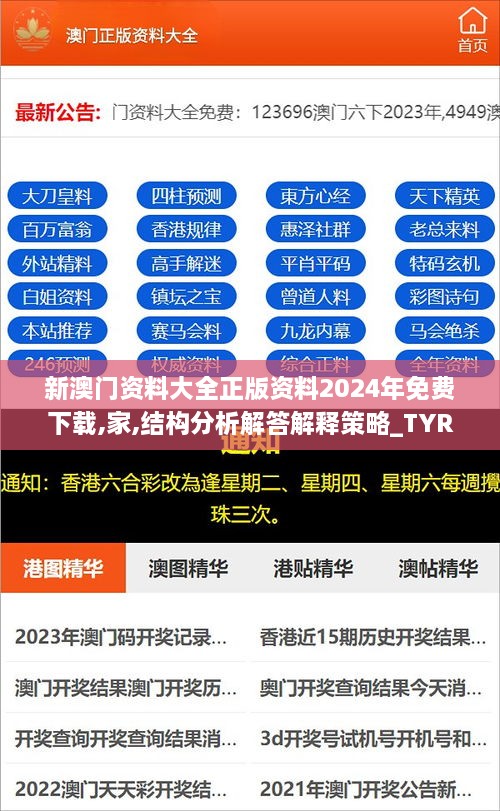 新澳门资料大全正版资料2024年免费下载,家,结构分析解答解释策略_TYR7.40.94深度版