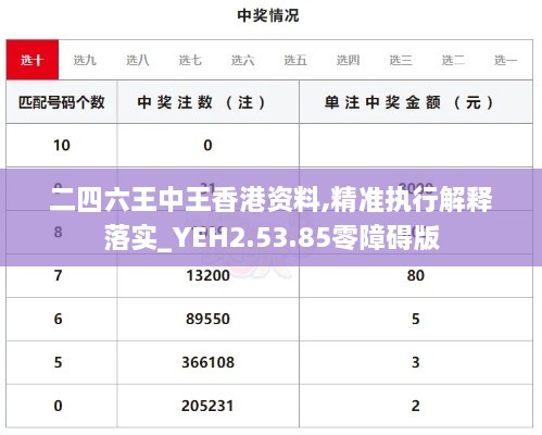 二四六王中王香港资料,精准执行解释落实_YEH2.53.85零障碍版