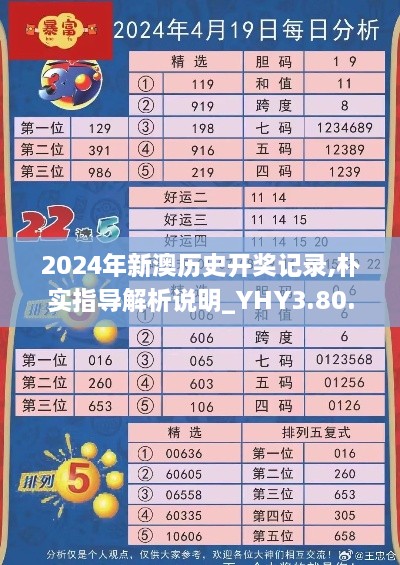 2024年新澳历史开奖记录,朴实指导解析说明_YHY3.80.95DIY版