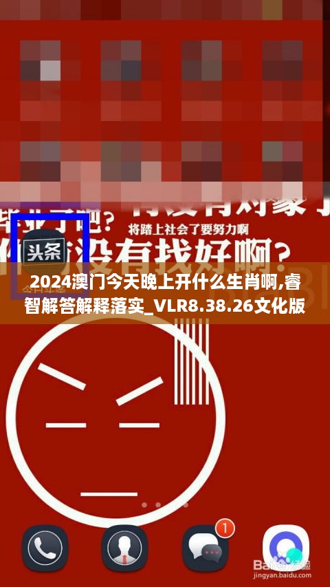 2024澳门今天晚上开什么生肖啊,睿智解答解释落实_VLR8.38.26文化版