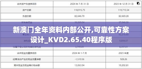 新澳门全年资料内部公开,可靠性方案设计_KVD2.65.40程序版