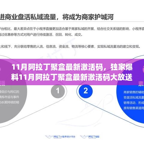 独家爆料，11月阿拉丁聚盒最新激活码大放送，专属福利等你来领！