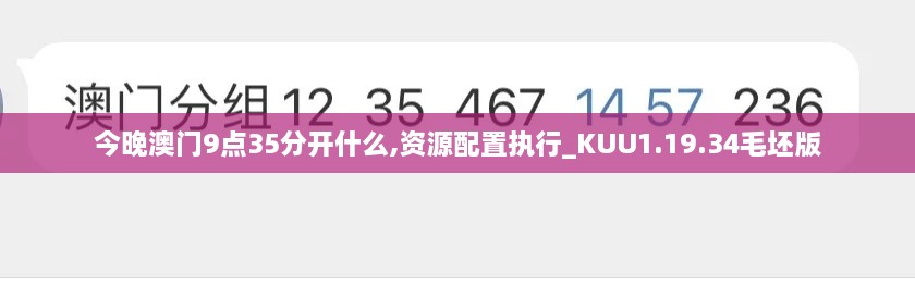 今晚澳门9点35分开什么,资源配置执行_KUU1.19.34毛坯版