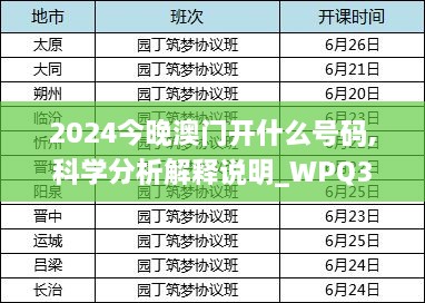 2024今晚澳门开什么号码,科学分析解释说明_WPQ3.68.63神器版