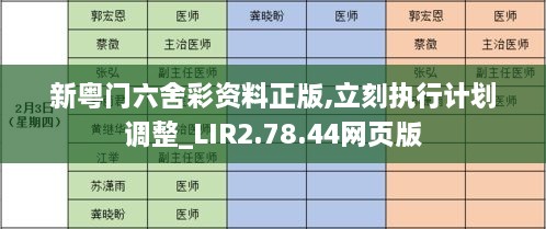 新粤门六舍彩资料正版,立刻执行计划调整_LIR2.78.44网页版