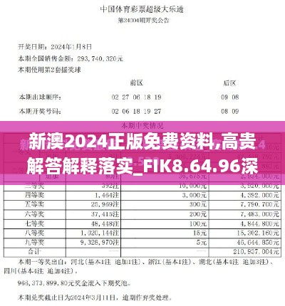 新澳2024正版免费资料,高贵解答解释落实_FIK8.64.96深度版