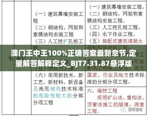 澳门王中王100%正确答案最新章节,定量解答解释定义_BJT7.31.87悬浮版