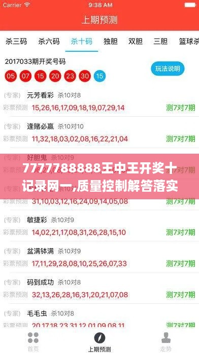 7777788888王中王开奖十记录网一,质量控制解答落实_XKM4.25.67理想版