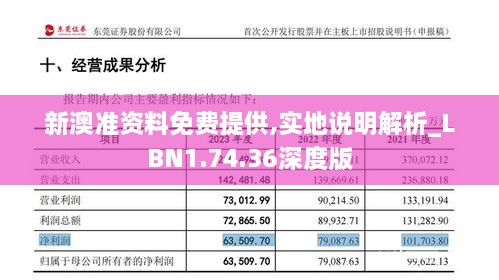 新澳准资料免费提供,实地说明解析_LBN1.74.36深度版