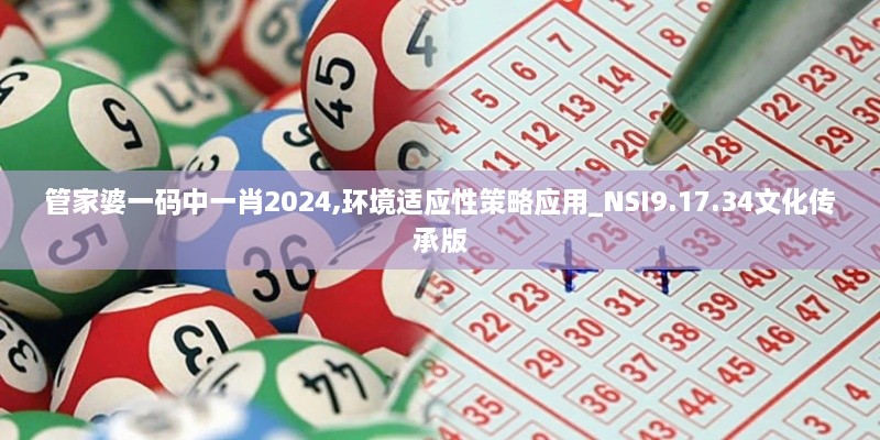 管家婆一码中一肖2024,环境适应性策略应用_NSI9.17.34文化传承版