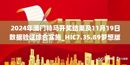 2024年澳门特马开奖结果及11月19日数据验证综合实施_HIC7.35.89梦想版