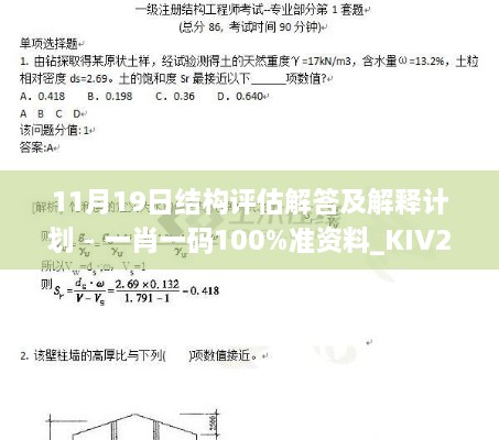 11月19日结构评估解答及解释计划 - 一肖一码100%准资料_KIV2.30.87L版