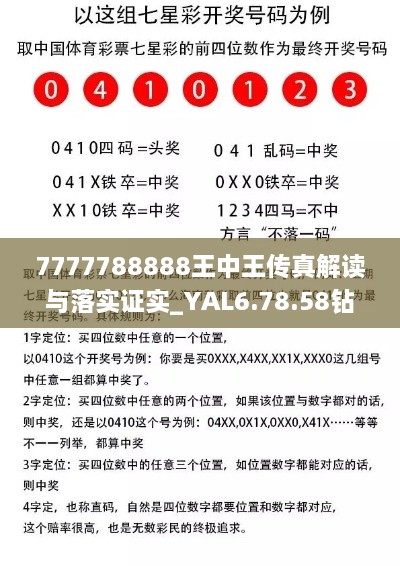 7777788888王中王传真解读与落实证实_YAL6.78.58钻石版