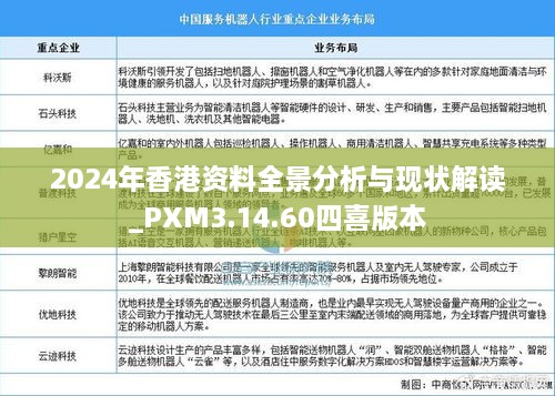 2024年香港资料全景分析与现状解读_PXM3.14.60四喜版本