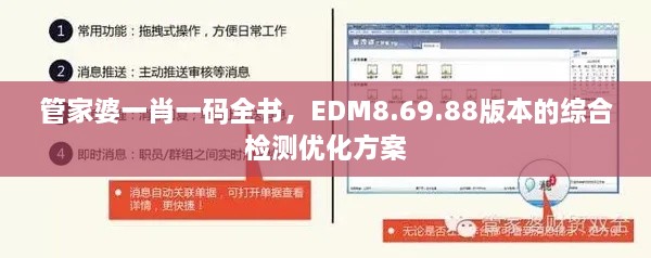 管家婆一肖一码全书，EDM8.69.88版本的综合检测优化方案