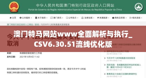 澳门特马网站www全面解析与执行_CSV6.30.51流线优化版