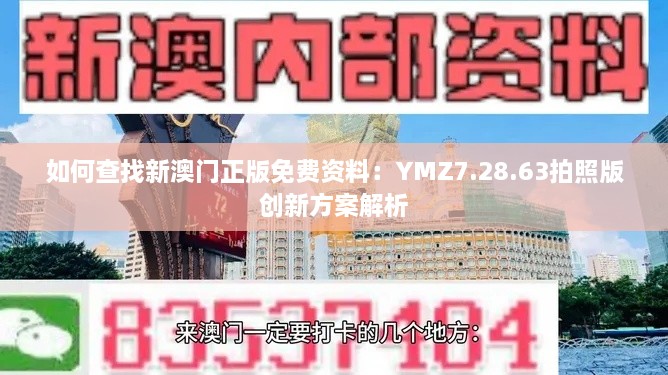 如何查找新澳门正版免费资料：YMZ7.28.63拍照版创新方案解析