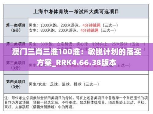 澳门三肖三淮100淮：敏锐计划的落实方案_RRK4.66.38版本